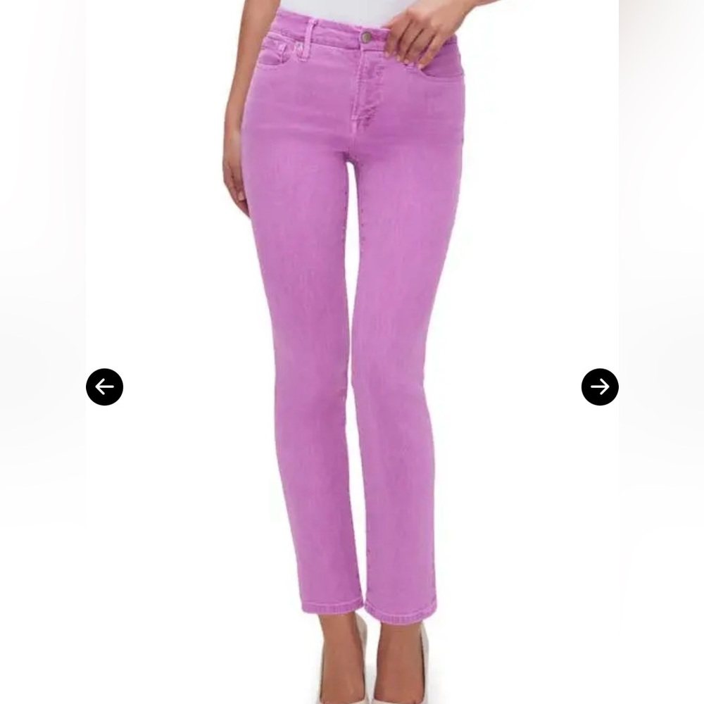 Good American Good Straight Leg - RARE sz 16 Mineral Lollipop Jeans NWT